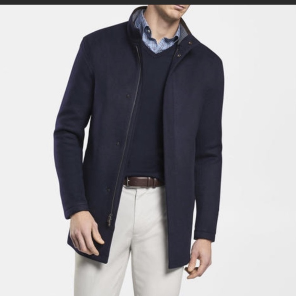Peter Millar Trench Coat Flex-Fleece City Coat Med